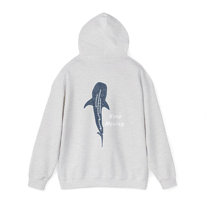 Whale Shark Keep Moving Hoodie