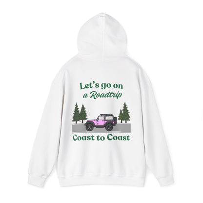Roadtrip Jeep Hoodie - "Let's Go On a Roadtrip Coast to Coast" Hoodie