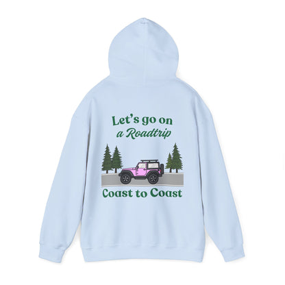 Roadtrip Jeep Hoodie - "Let's Go On a Roadtrip Coast to Coast" Hoodie